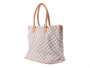 Louis Vuitton Bag White Leather Tote Saleya White Azur
